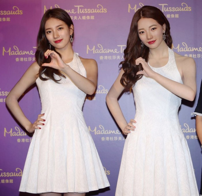 Suzy waxwork unveiled in Hongkong is not clear and real wax