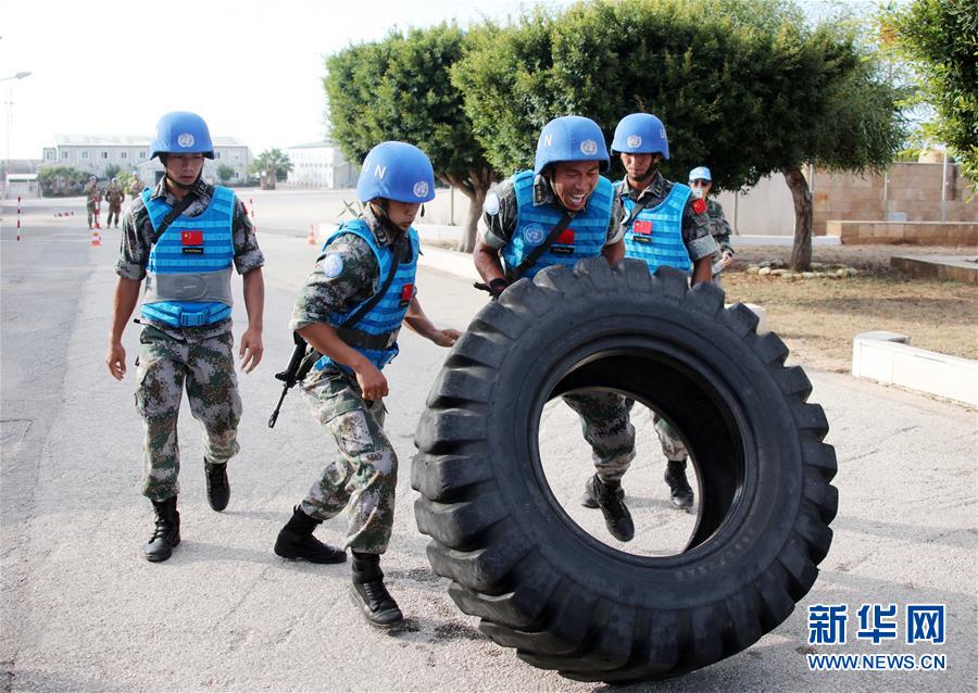 「新华网」中国维和官兵联黎部队军事障碍赛夺冠