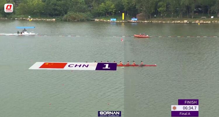 第1500金！中国队夺得杭州亚运会赛艇女子八人单桨有舵手金牌