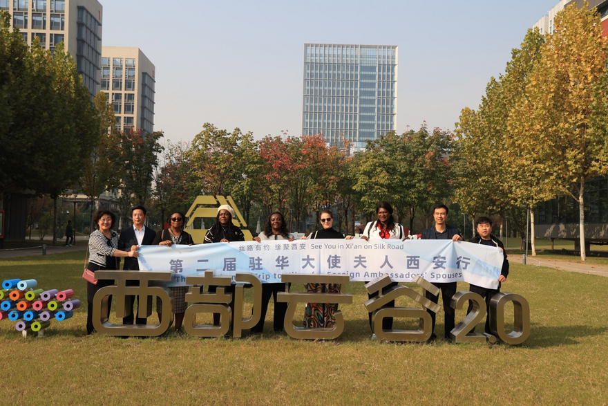 The Ambassadors' Spouses Visit the 'Future City' Fengxi for a Green and Technological Innovation Trip_fororder_图片2