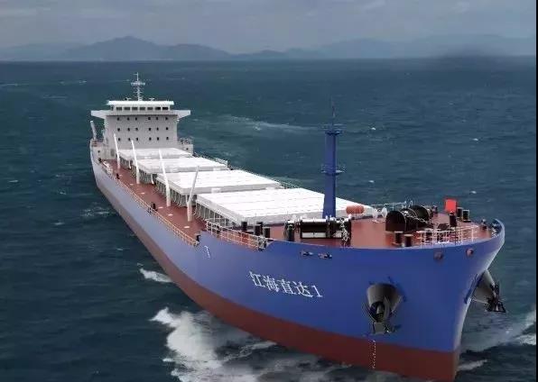 中国首艘2万吨级江海联运直达船停靠马鞍山 将载入中国航运史册