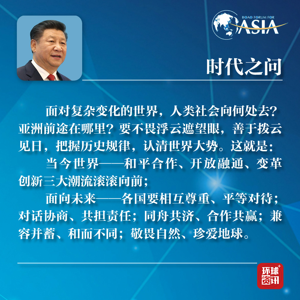 【图解】习近平博鳌演讲：经济全球化不可逆转 中国开放大门越来越大
