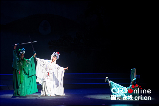 新编琼剧《白蛇传》首场演出在新加坡举行 中新两国共同谱写琼剧新篇章_fororder_ba33d836ee944d6292b28936c2a87b95