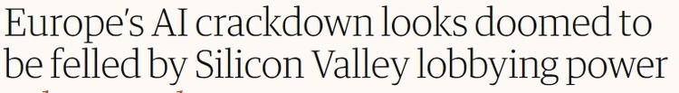 欧盟人工智能法案谈判再次折戟