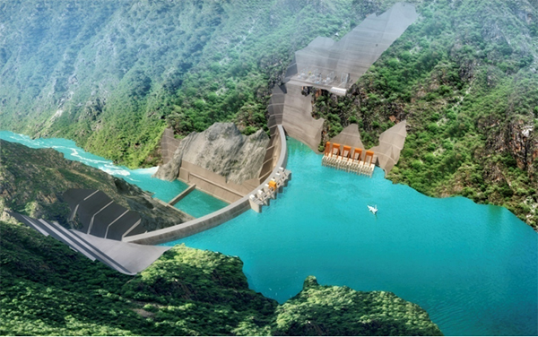 大坝浇筑破100米 金沙江上游最大水电工程实现重大目标_fororder_未标题-1