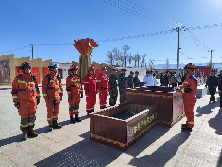【原创】酒泉:肃北消防救援大队联合石包城乡人民政府开展地震应急疏散演练_fororder_11