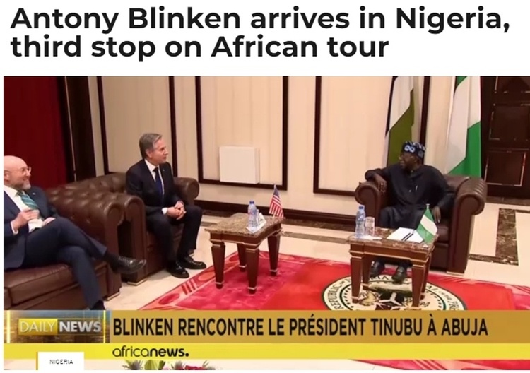 布林肯访问非洲四国 欲拉拢非洲国家开展大国博弈