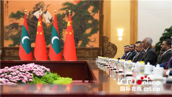 《大国会客厅》新年首访贵宾:中国迎来马尔代夫新任总统穆伊兹_fororder_image_202401111119