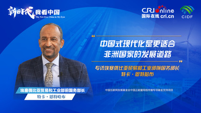 新時代，我看中國| 埃塞俄比亞貿易和工業部前國務部長：中國式現代化是更適合非洲國家的發展道路