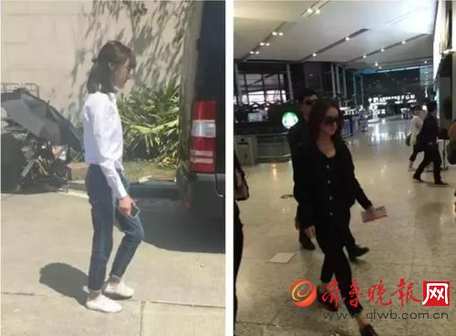 路人拍的郑爽和赵丽颖 画面相差巨大谁丑谁尴尬！