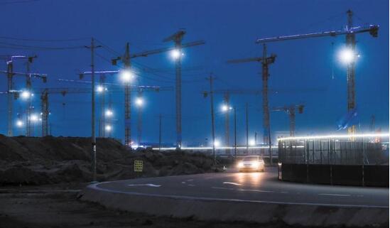 （焦点图，导航成都，移动端轮播图）天府国际机场建设正酣 “太阳神鸟”雏形初现