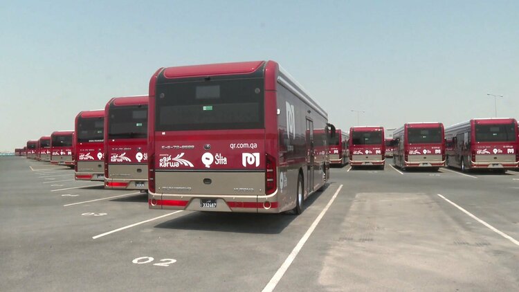 【新春走基层】祖国新能源客车成为卡塔尔亚洲杯交通服务主力军