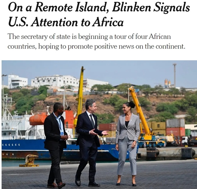 布林肯访问非洲四国 欲拉拢非洲国家开展大国博弈