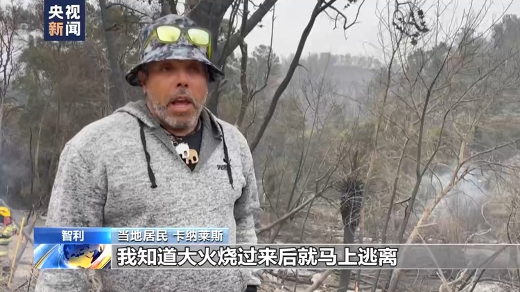 智利中部森林火灾形势严峻 受灾民众:家园被毁 我们无能为力