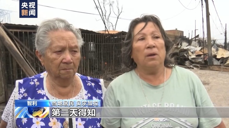 智利中部森林火灾形势严峻 受灾民众:家园被毁 我们无能为力