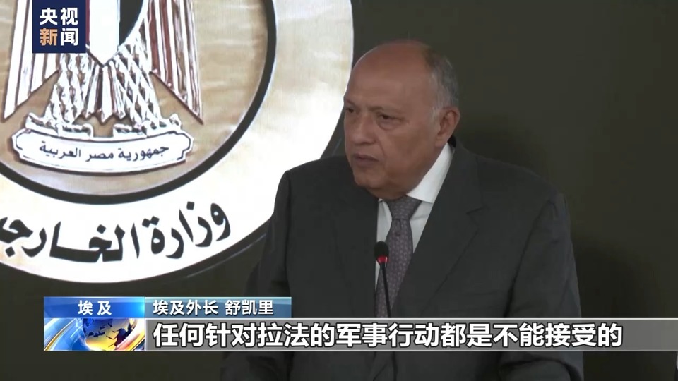 埃及外长：任何针对拉法的军事门径都不成负责