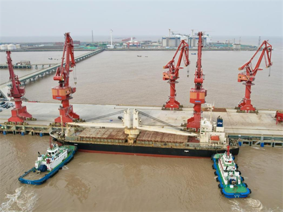 南通如东：洋口港通用码头完成首次外籍货轮靠泊装卸作业_fororder_图片1