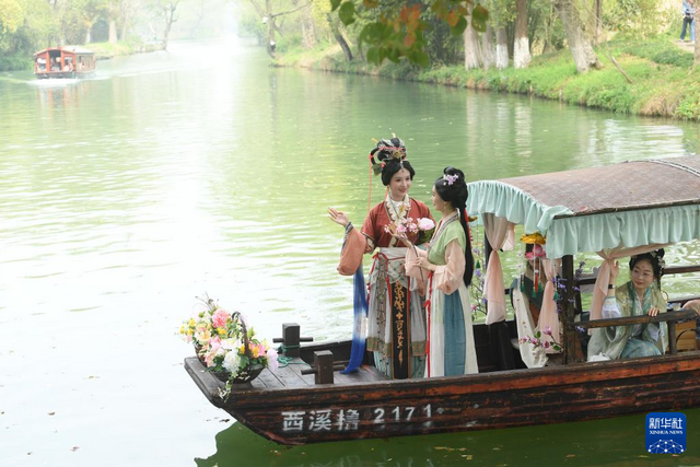 浙江杭州:西溪湿地花朝节开启 再现传统水乡习俗 浙江杭州:西溪湿地花朝节开启 再现传统水乡习俗