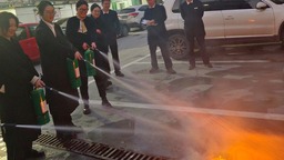中国银行金华武义支行开展消防安全大演练活动