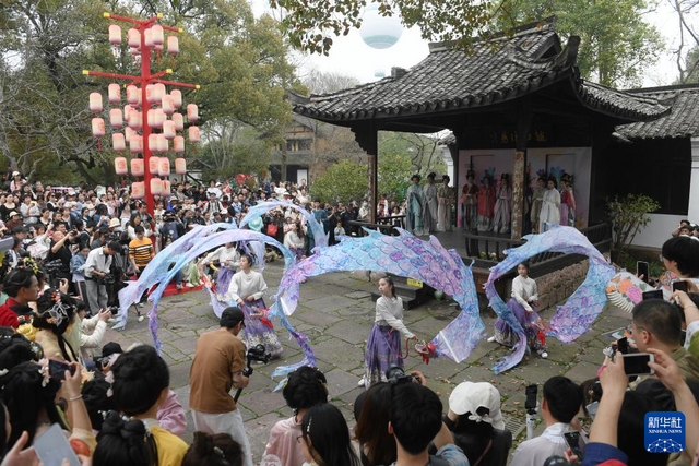 浙江杭州:西溪湿地花朝节开启 再现传统水乡习俗 浙江杭州:西溪湿地花朝节开启 再现传统水乡习俗