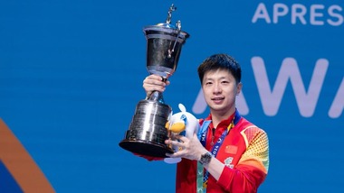 乒乓球澳门世界杯决赛：马龙夺冠