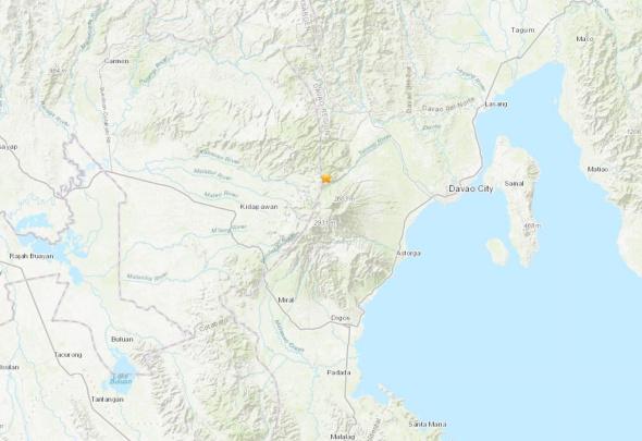 「中新网」菲律宾棉兰老岛发生6.8级地震 震源深度22公里