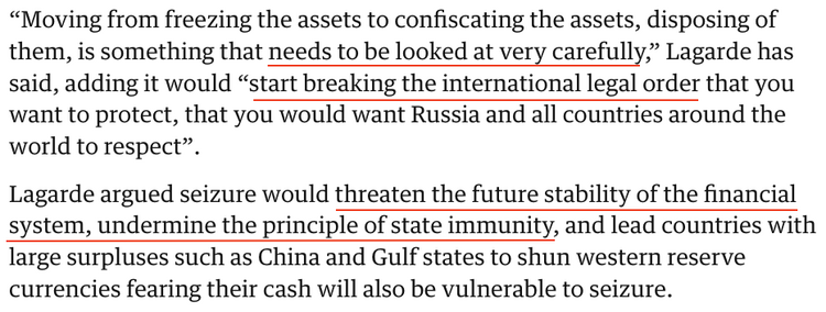 美国欲没收俄资产供给乌克兰 欧盟不敢“越线”太多