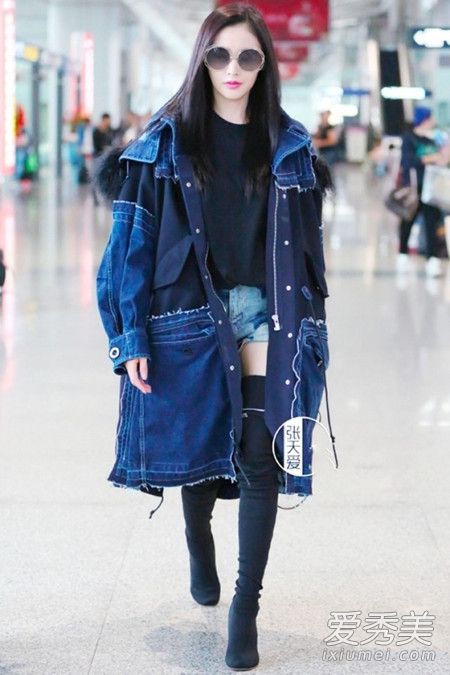过膝长筒靴穿起来 看看女明星都怎么搭配
