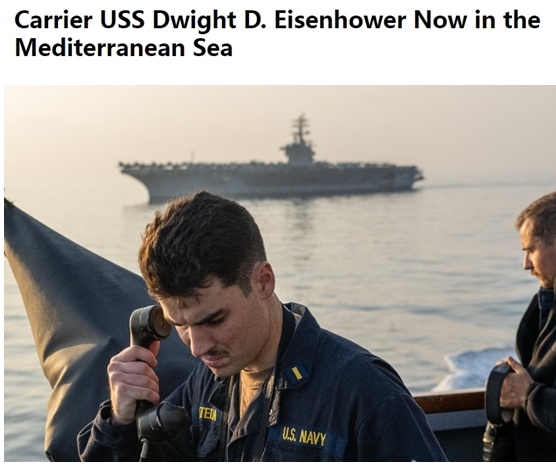 美军向地中海派遣航母 米国“炮舰外交”不得人心