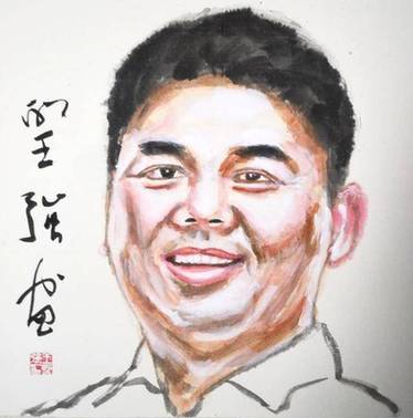 王圣强人物肖像画