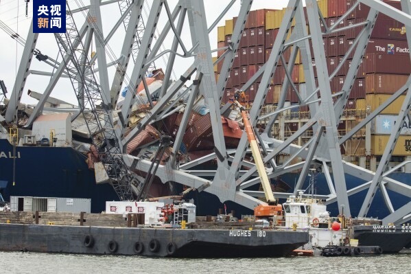 为移出撞桥货轮 美邦巴尔的摩倾圮大桥残骸将被爆破