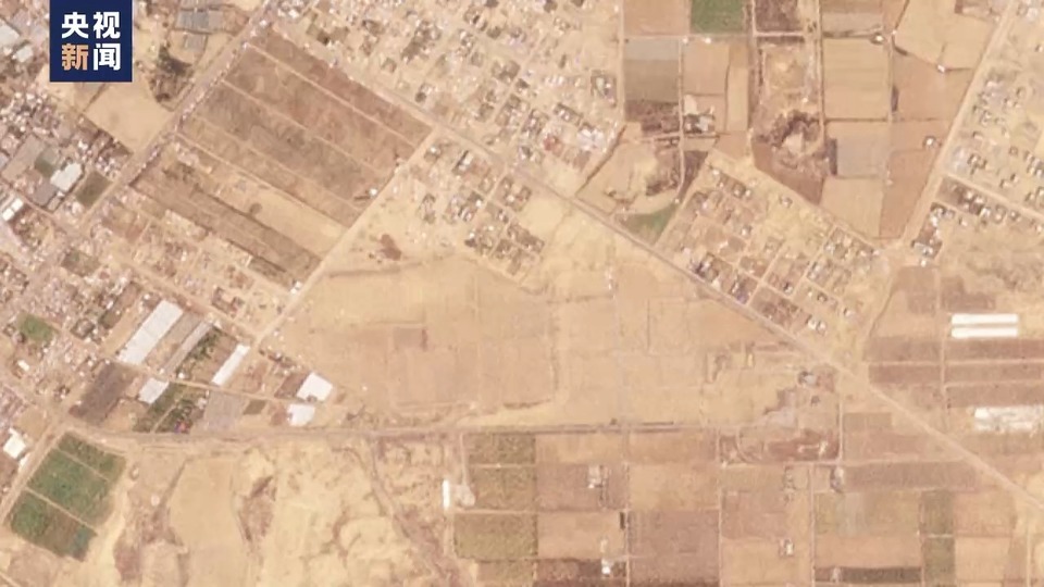 卫星图像显示加沙南部流离失所者营地人数迅速增加