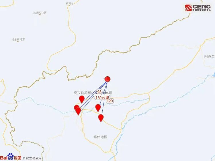 新疆克孜勒苏州阿图什市发生5.2级地震 震源深度19千米