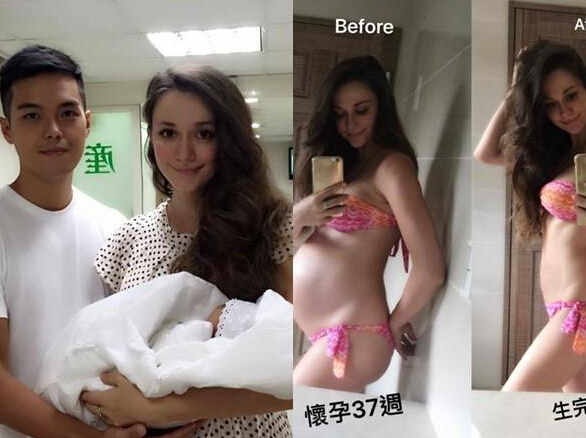 混血名模生娃 产后3周就恢复火辣身材(图)