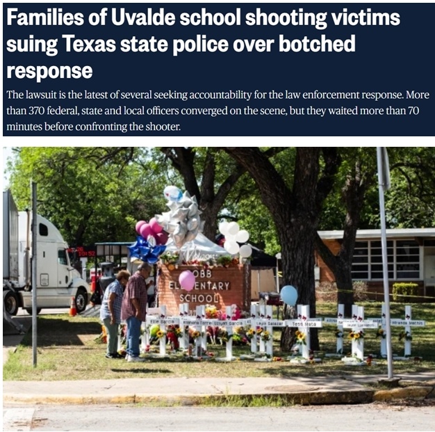 “连锁故障”致罗布小学(Primary School)枪击案悲剧 近百名州警被诉
