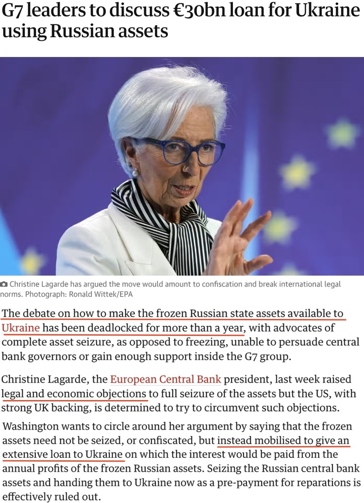 美国欲没收俄资产供给乌克兰 欧盟不敢“越线”太多