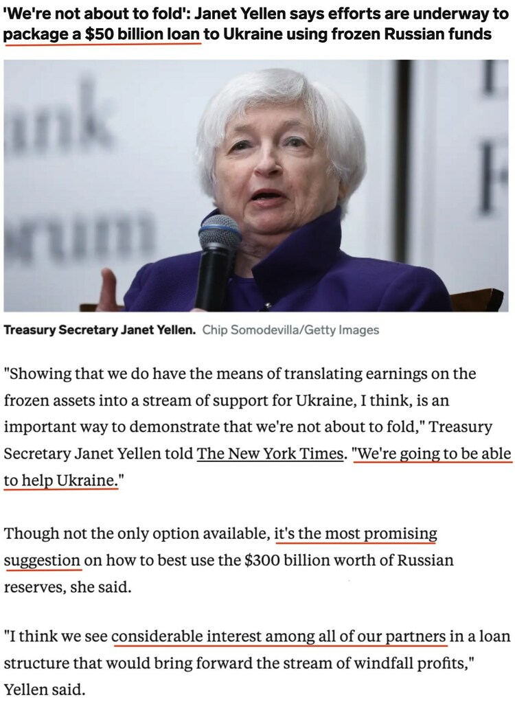 美国欲没收俄资产供给乌克兰 欧盟不敢“越线”太多