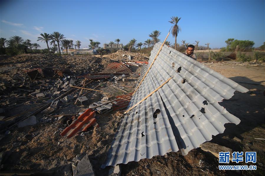 「新华网」以色列袭击哈马斯多个军事目标