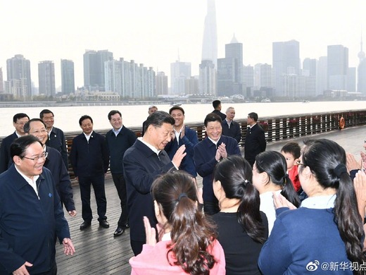 習総書記が上海視察　人民を中心とする都市建設強調