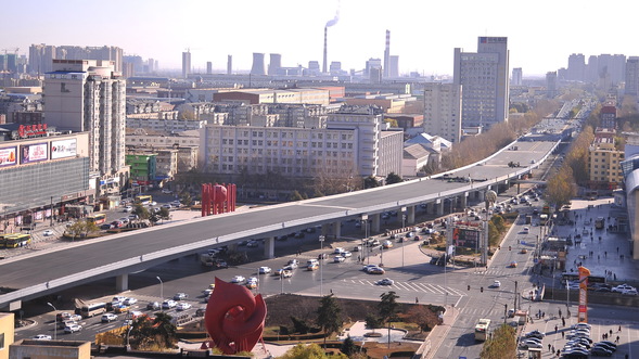 哈尔滨市动力广场立交桥建成