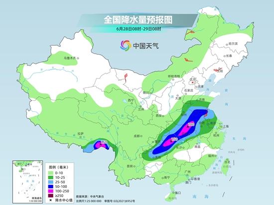 长江中下游等地强降雨盘踞 西北华北迎大范围持续性高温