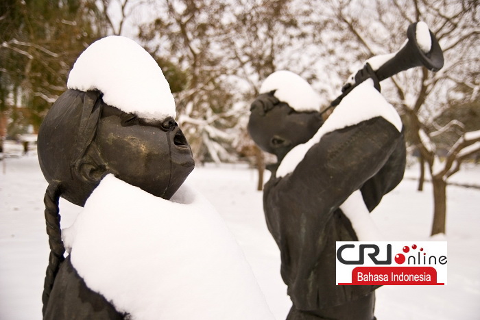 Beijing Kembali Diselimuti Salju