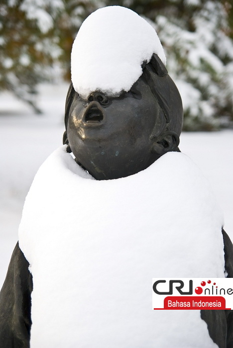 Beijing Kembali Diselimuti Salju