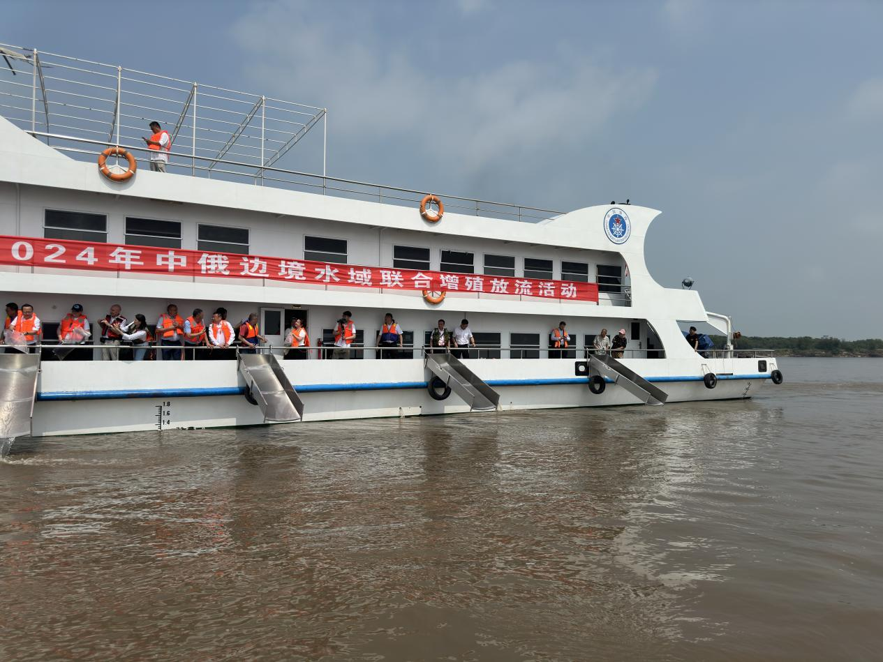 2024年中俄边境水域联合增殖放流活动在黑龙江同江段举办_fororder_图片1