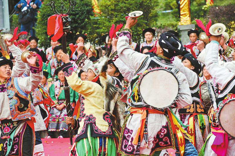 （焦点图，导航成都，移动端）震后10年 羌文化保护传承开新篇