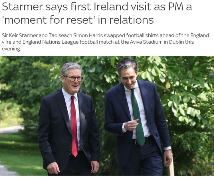 英国首相5年来首访爱尔兰 两国关系“重启”!