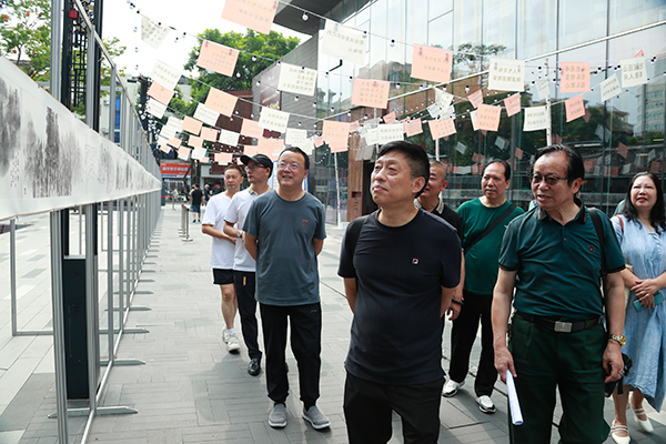 成都邛崃“水墨崃山 国色天台”美术作品展开展_fororder_展览现场-供图-邛崃市委宣传部