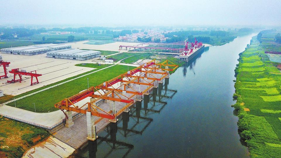 【焦点图-大图】【豫见国际-图片】美丽的漯河港正在建设中