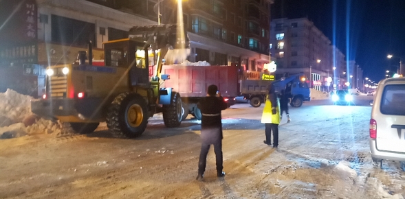 【黑龙江】【供稿】鸡西市梨树区：向奋战在清雪一线的环卫人员致敬