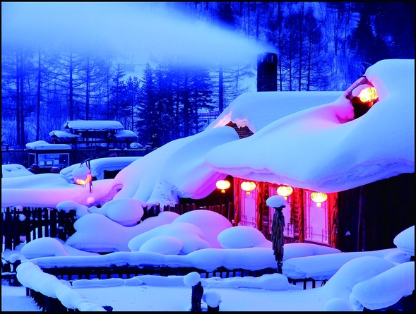 百张“年度大片”展现雪乡美景